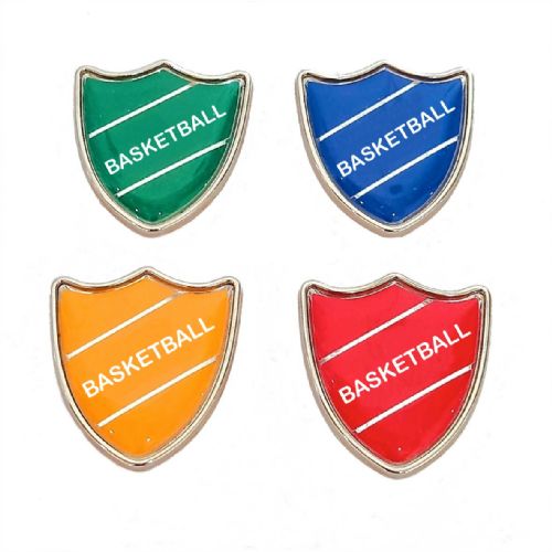 BASKETBALL shield badge